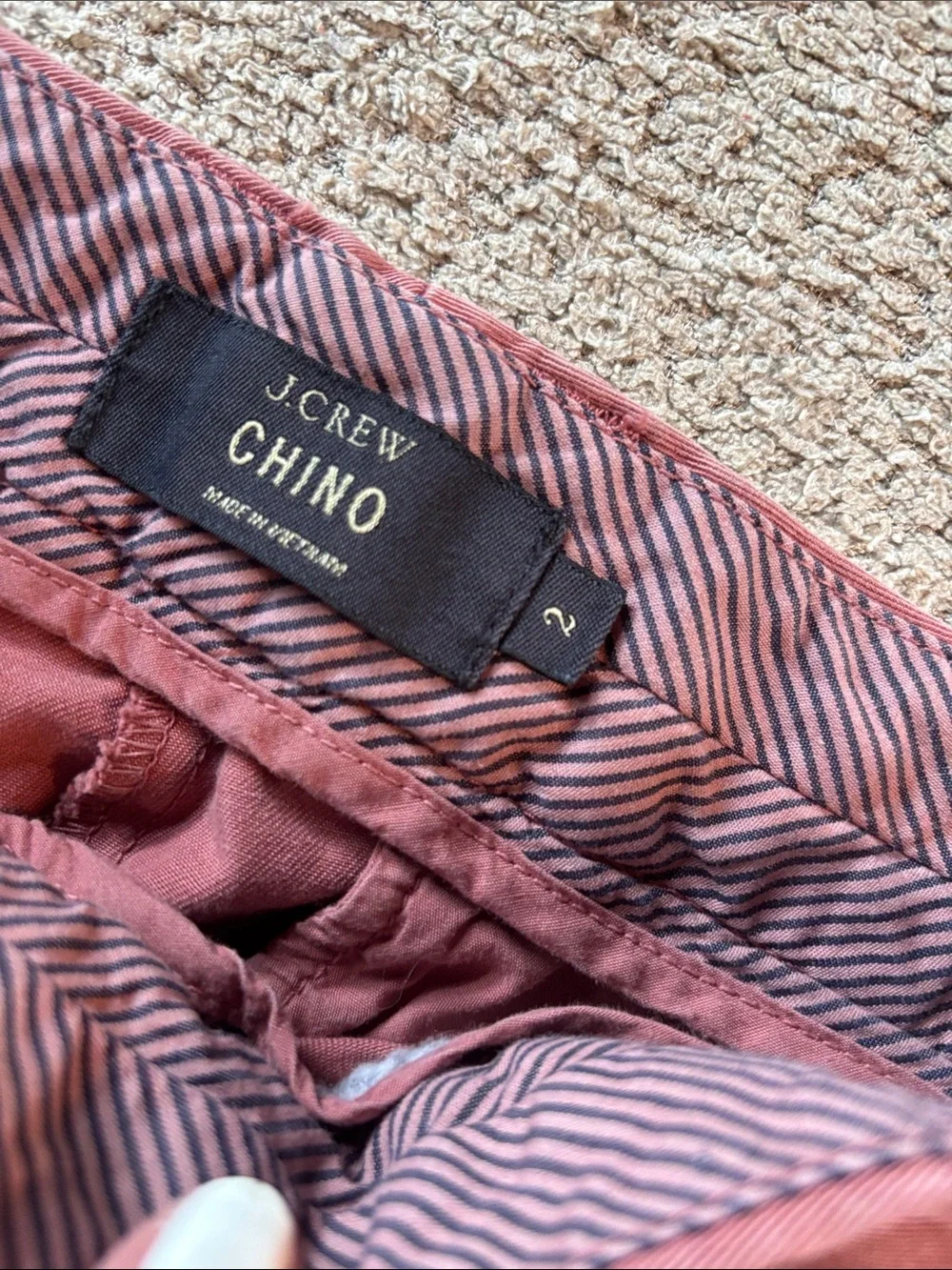 J. Crew Dusty Rose Cotton Chino Shorts